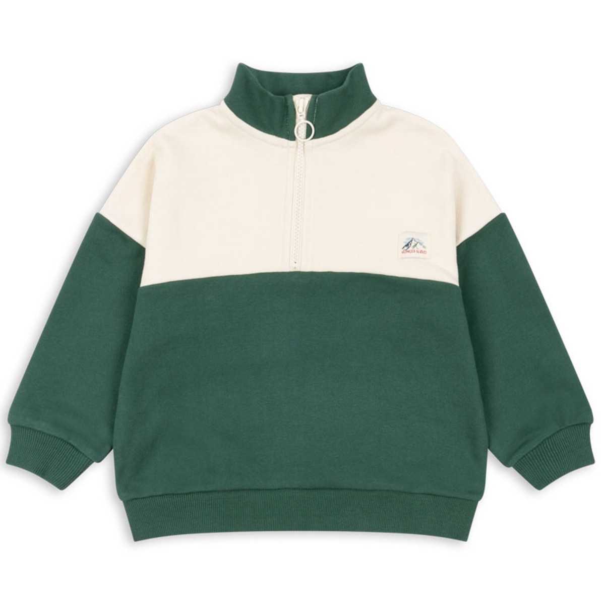 Konges Slojd Sudadera Lou Half Zip Smoke Pine KS101563