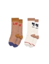 Liewood 2pack socks tuscany rose/ creme de la creme mix LW19193