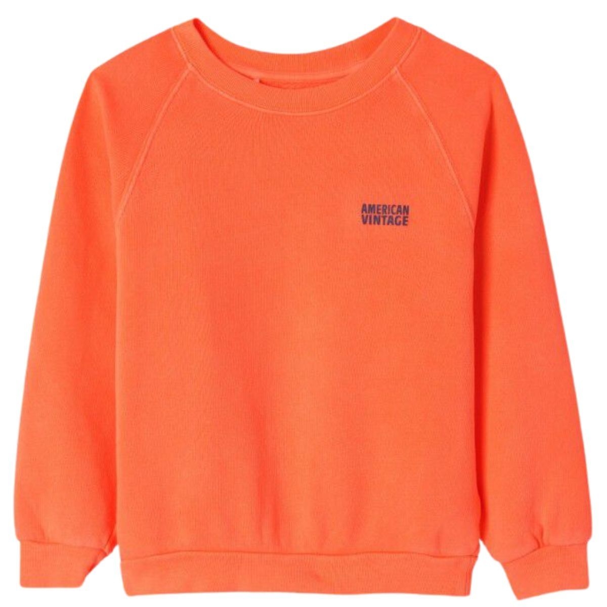 American Vintage Kid's Sweatshirt Izubird Orange KIZU03BH24