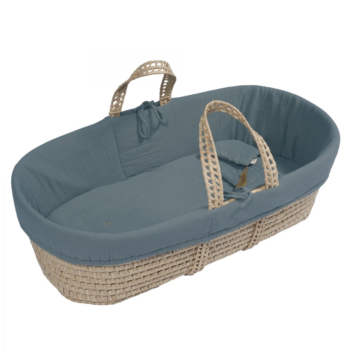 Numero 74 Moses Basket bed linen ice blue 7400000082373 