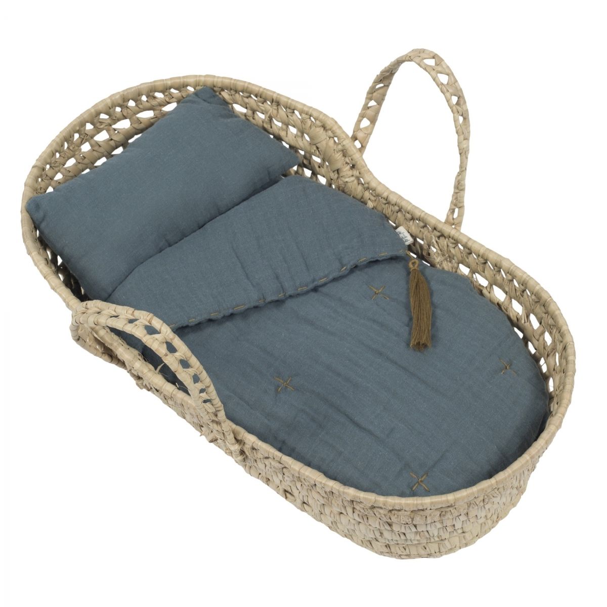 Numero 74 Doll Basket Bed Linen ice blue 7400000082441 