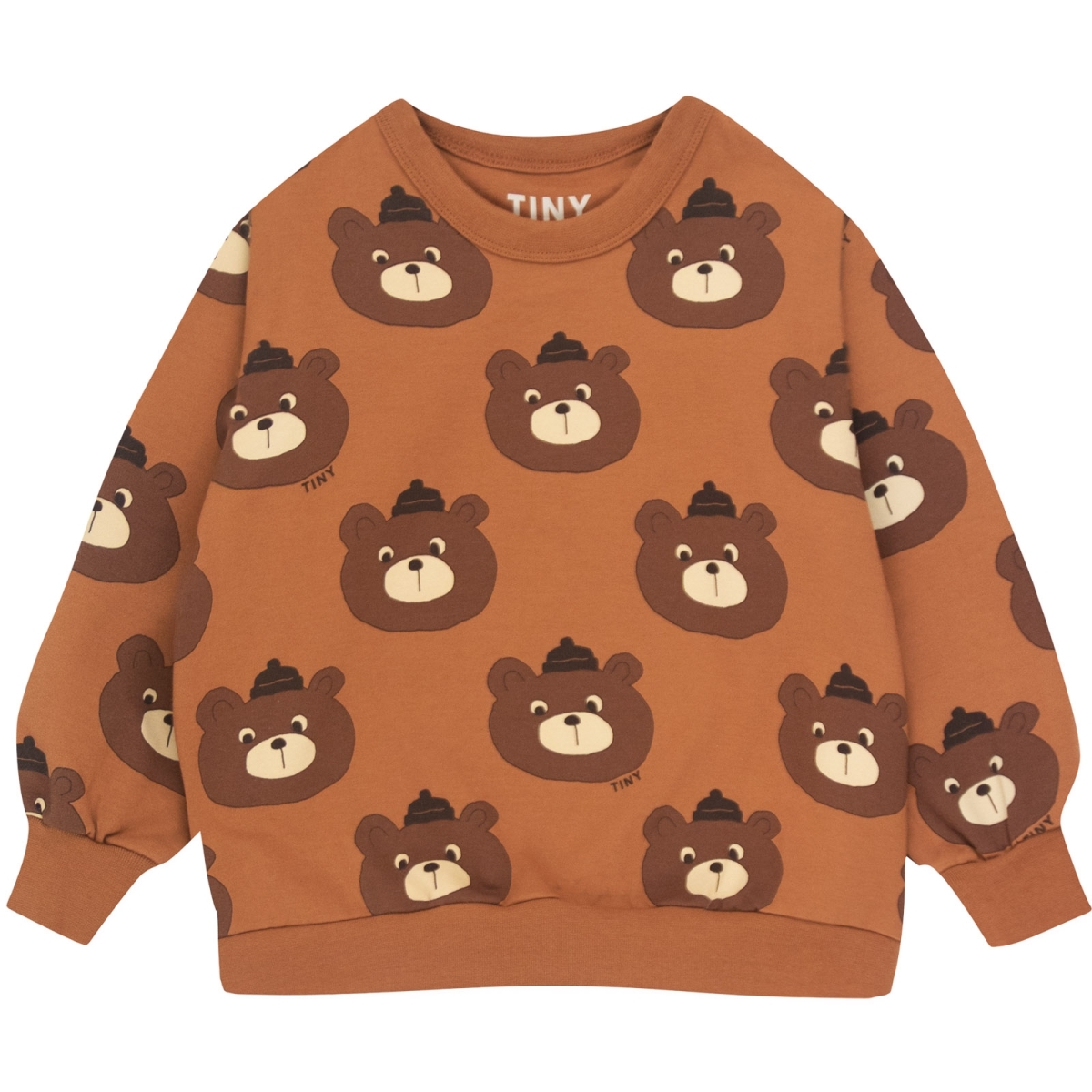 Tiny Cottons Bluza z Niedźwiedziami Brown AW24-067