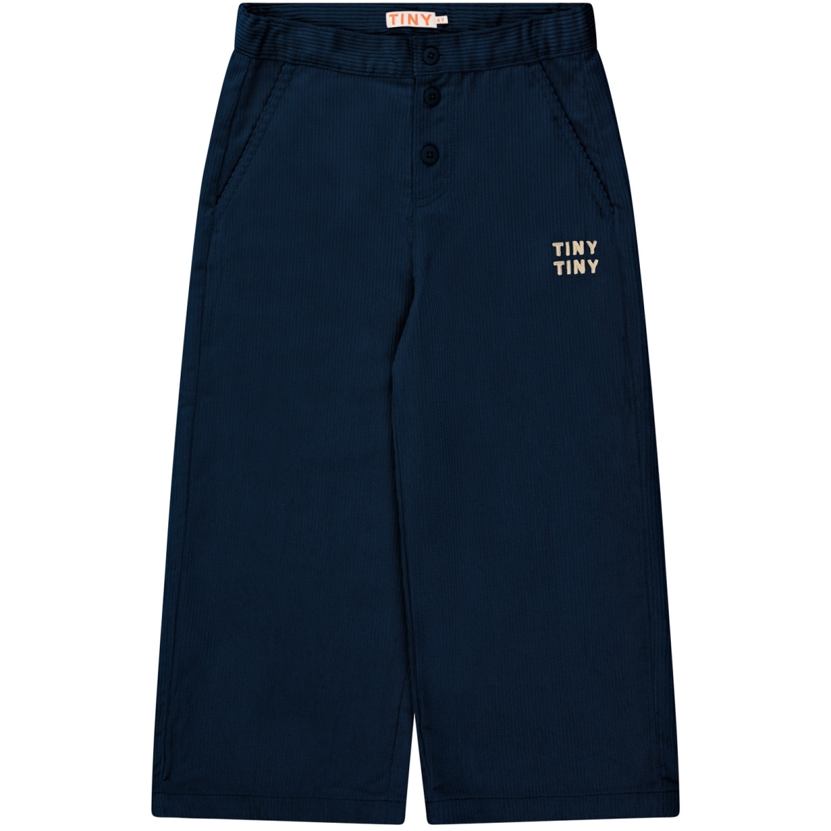 Tiny Cottons Kordhose mit Knopfleiste Marine AW24-220