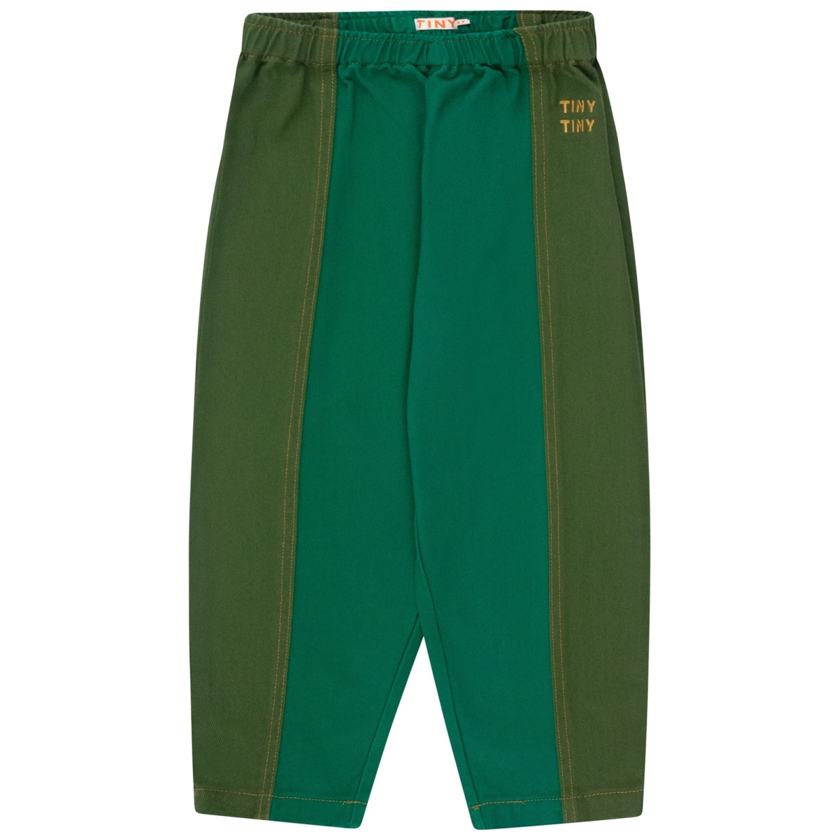 Tiny Cottons Color Blocked Pant Deep Green AW24-222