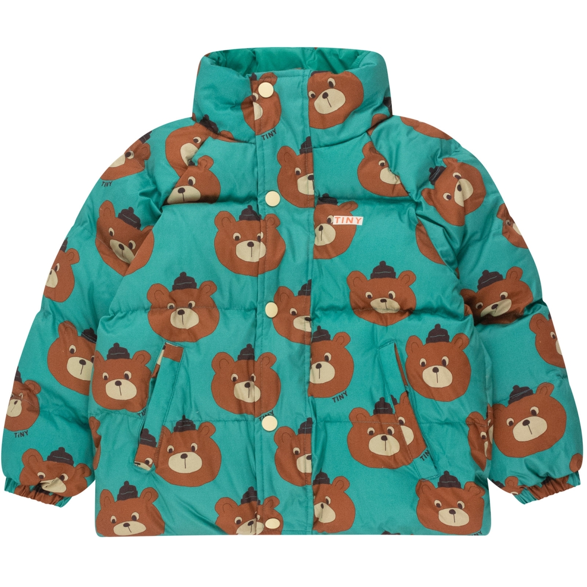 Tiny Cottons Chaqueta acolchada corta Bears Esmeralda AW24-297