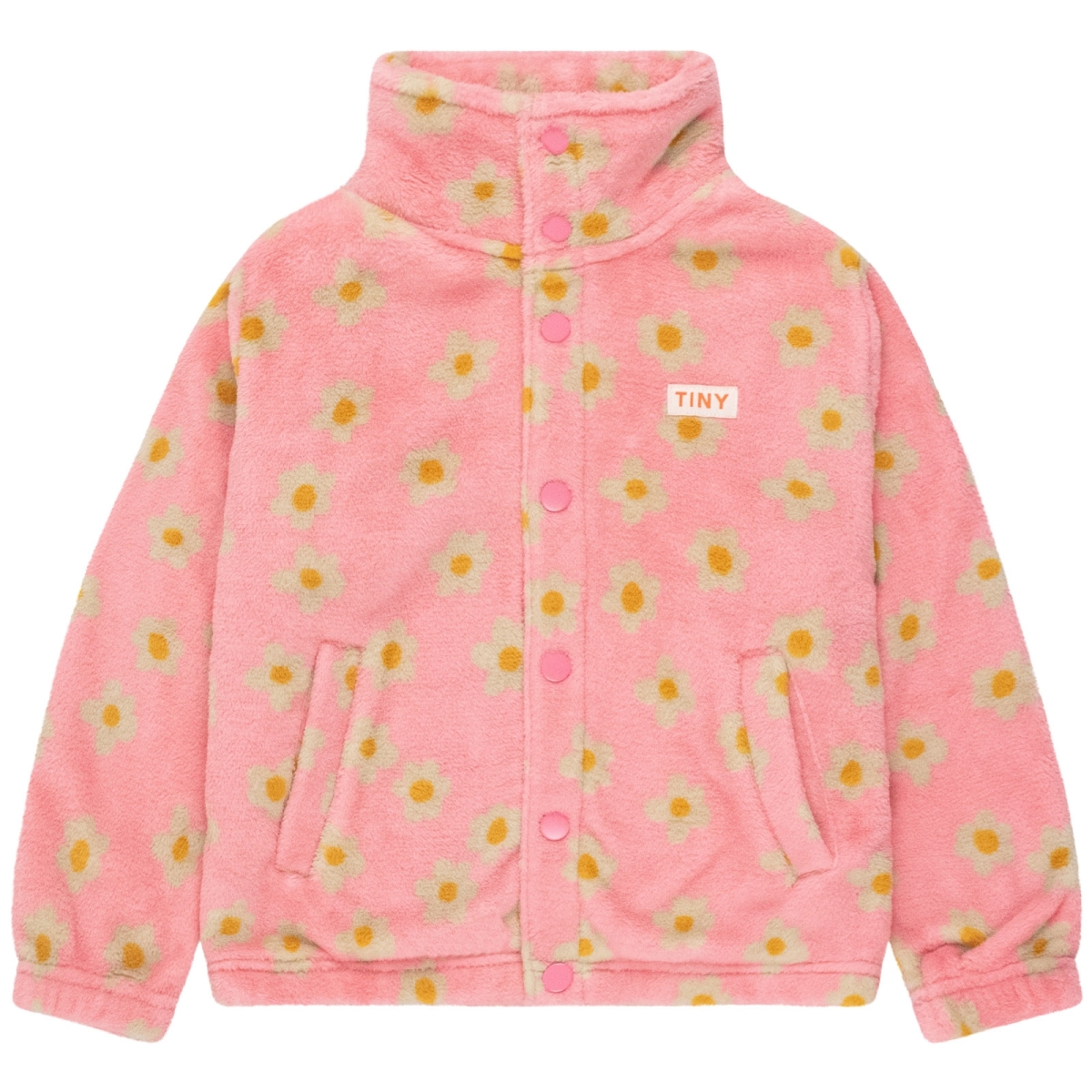 Tiny Cottons Chaqueta polar Daisies Rosa AW24-313