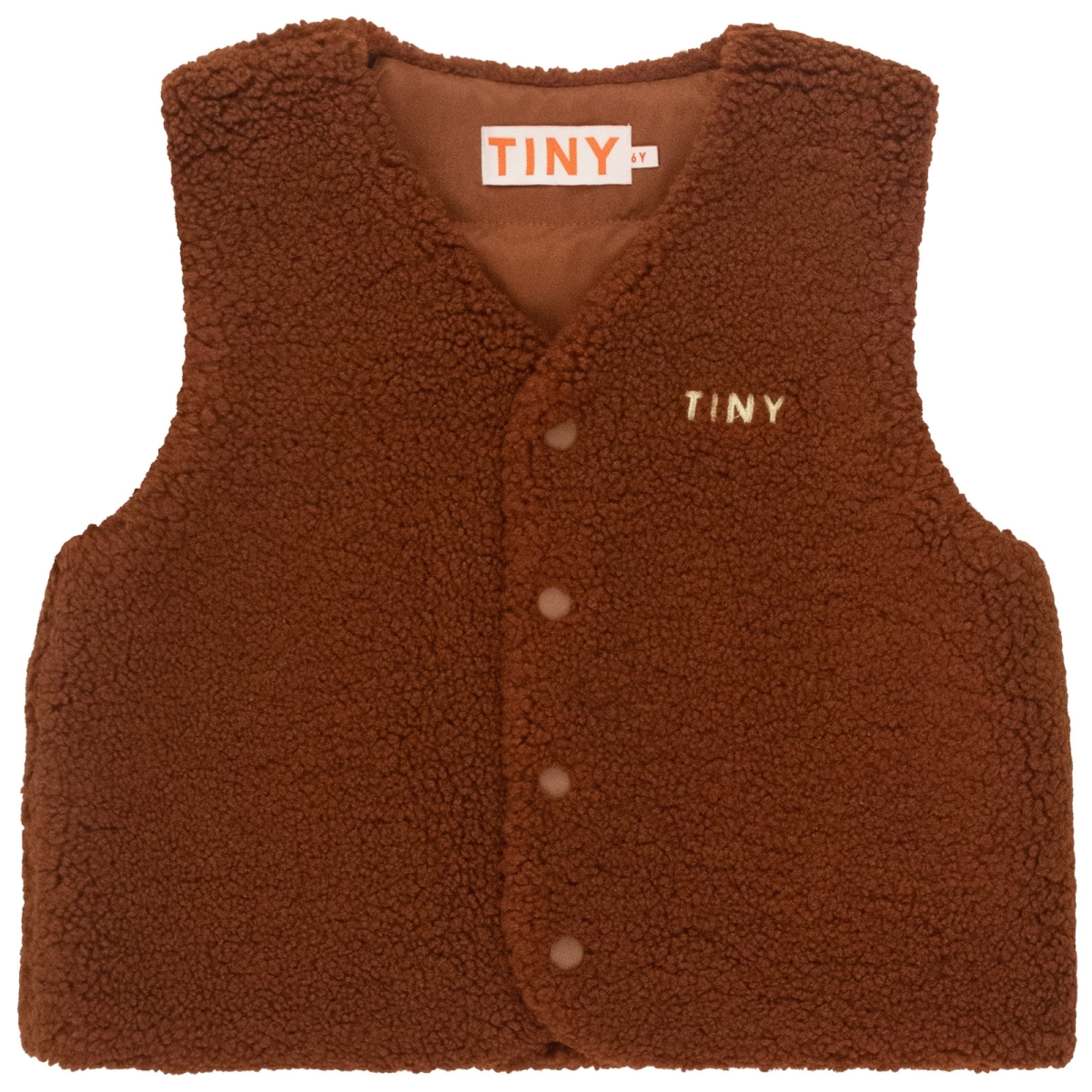 Tiny Cottons Gepolsterte Weste Tiny Vest Braun AW24-393