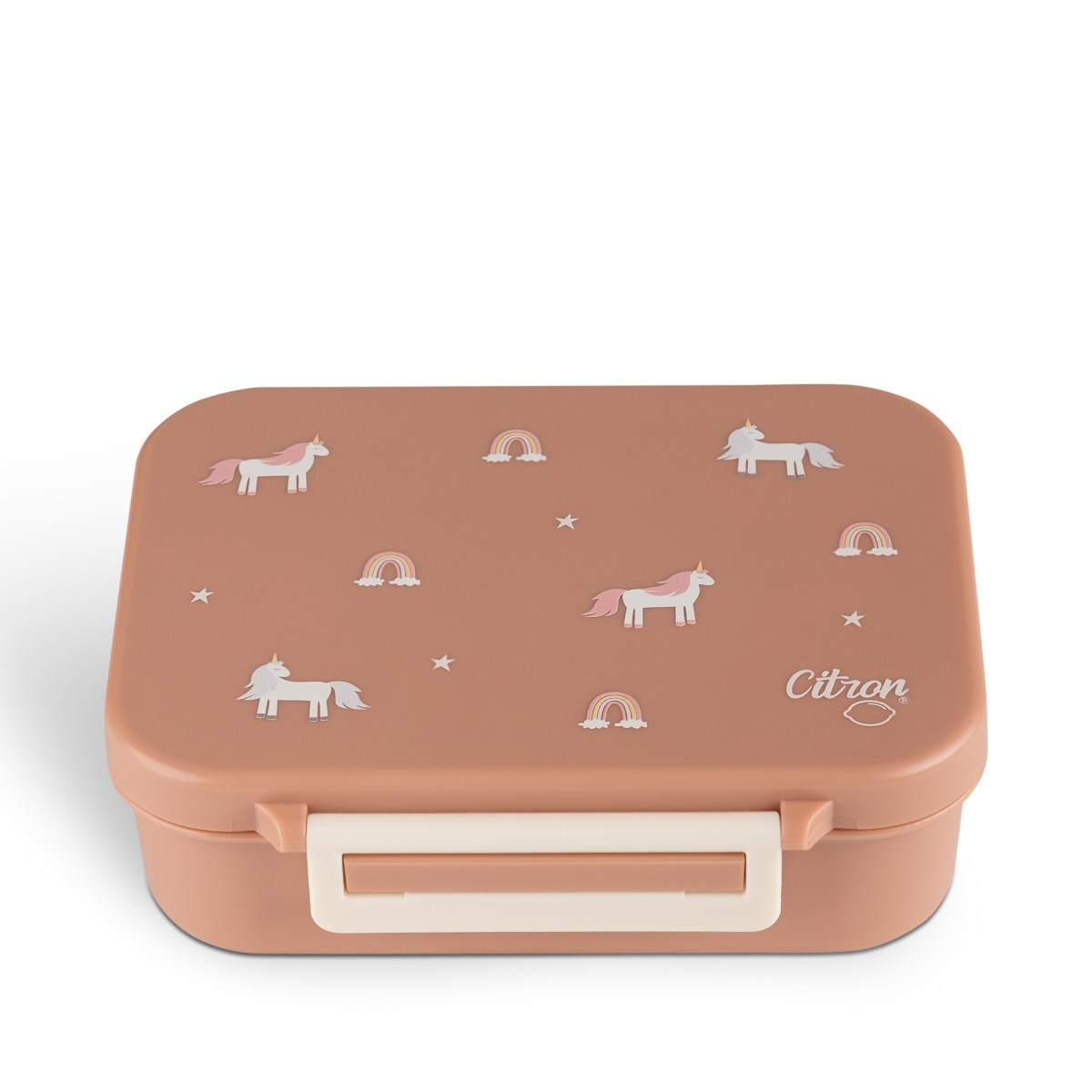 Citron Tritan snack box unicorn blush pink