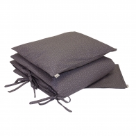 Numero 74 Ensemble de housses de couette Stars grey N74Duvet