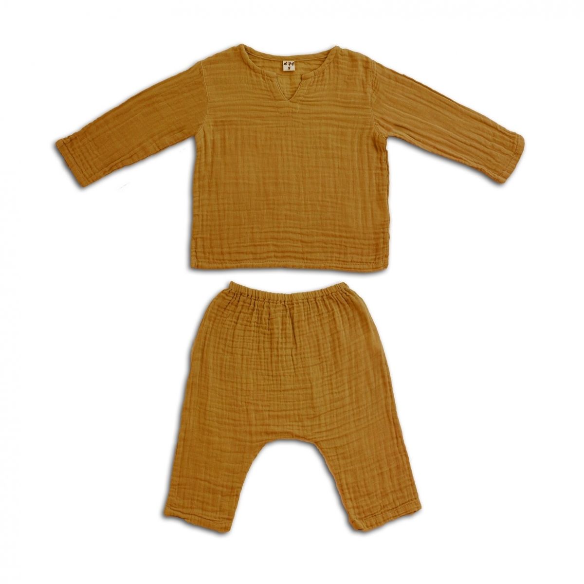 Numero 74 - Suit Zac shirt & pants gold - カバーオール - 