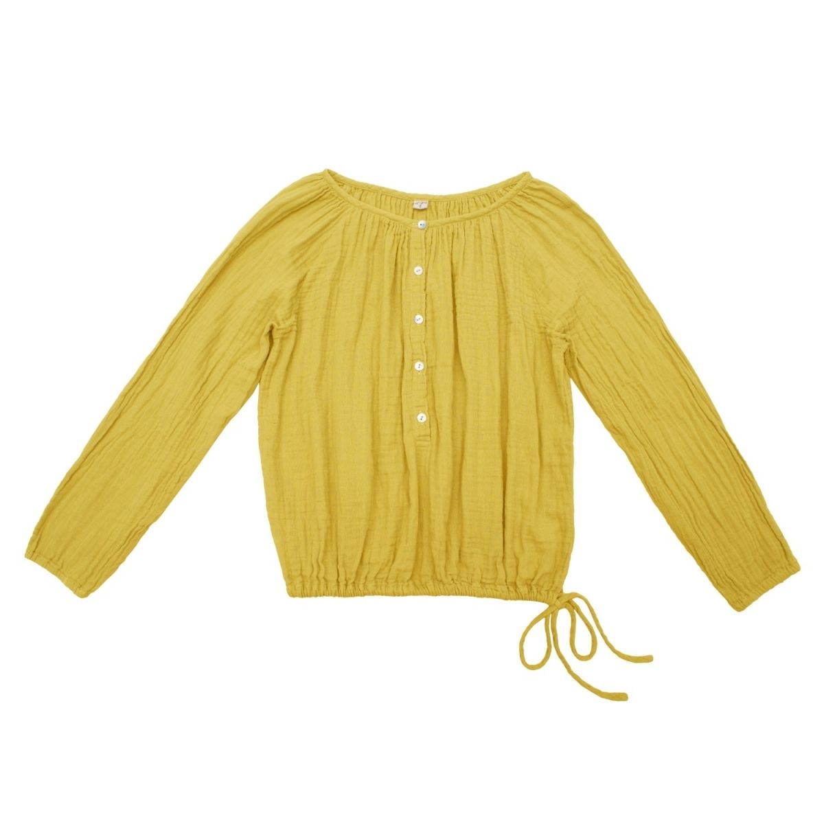 Numero 74 - Shirt mum Naia sunflower yellow - Chemisiers et