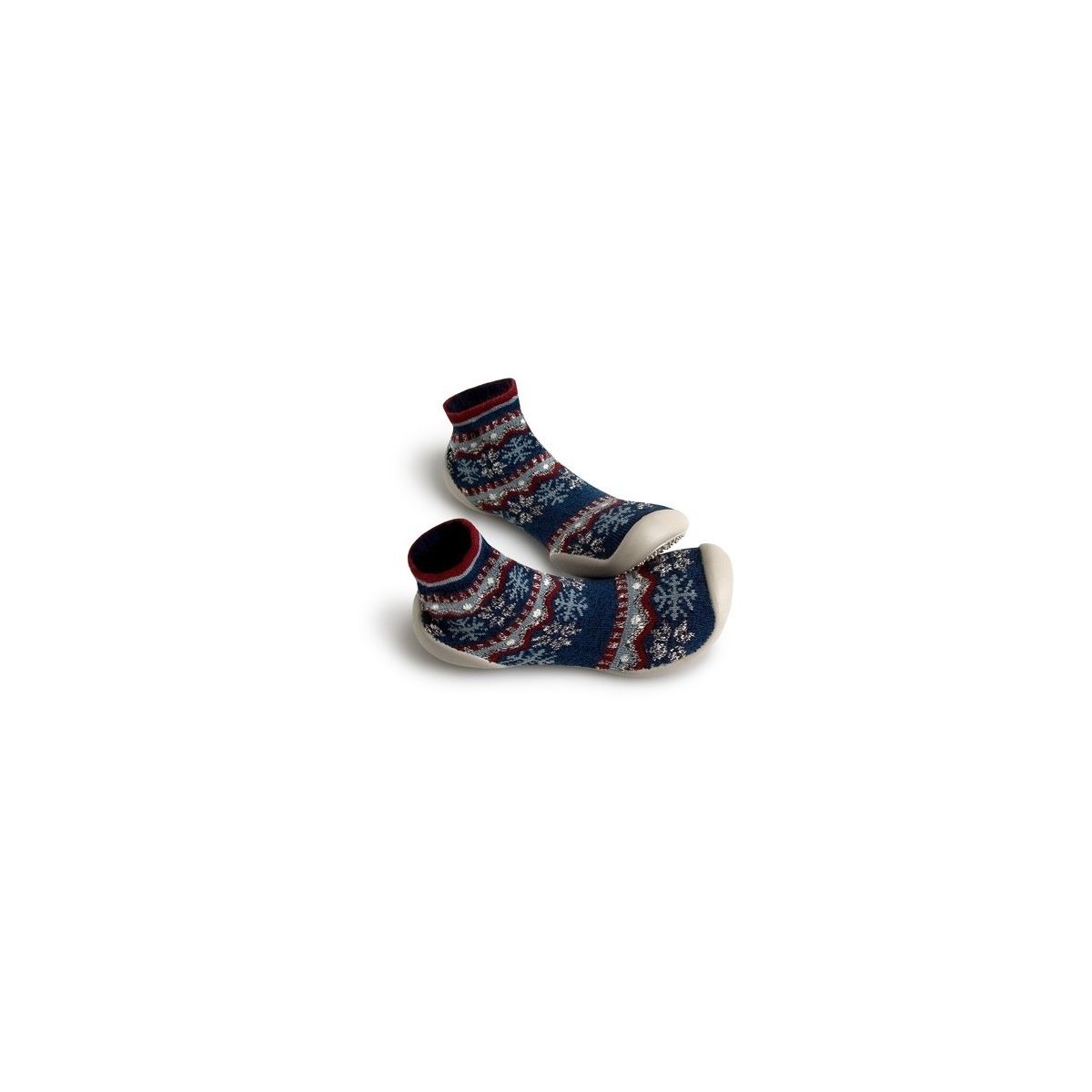 Collégien - Slipper Socks Snowlflake dark blue - Pantoffeln - 