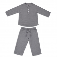 Numero 74 Suit Dan shirt & pants stone grey 