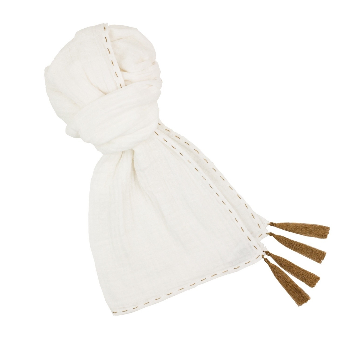 Numero 74 Pañuelo blanco pastel N74Scarf