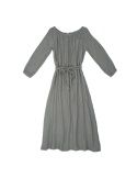 Dress for mum Nina long silver grey