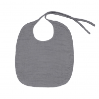 Numero 74 Baby Bib Round stone grey 7400000097643 