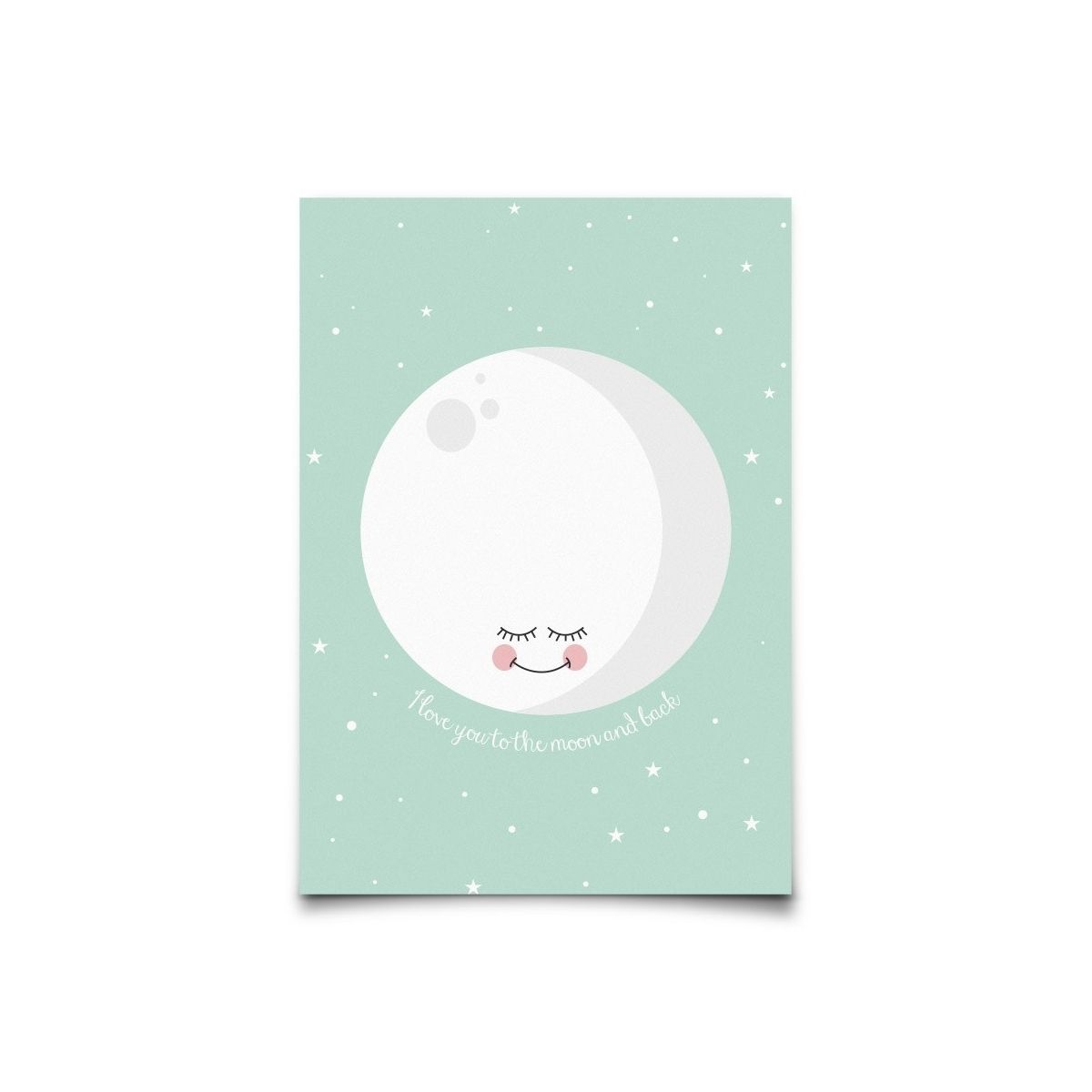 Eef Lillemor Postcard I Love You To The Moon and Back mint EEF.PC.MMI 