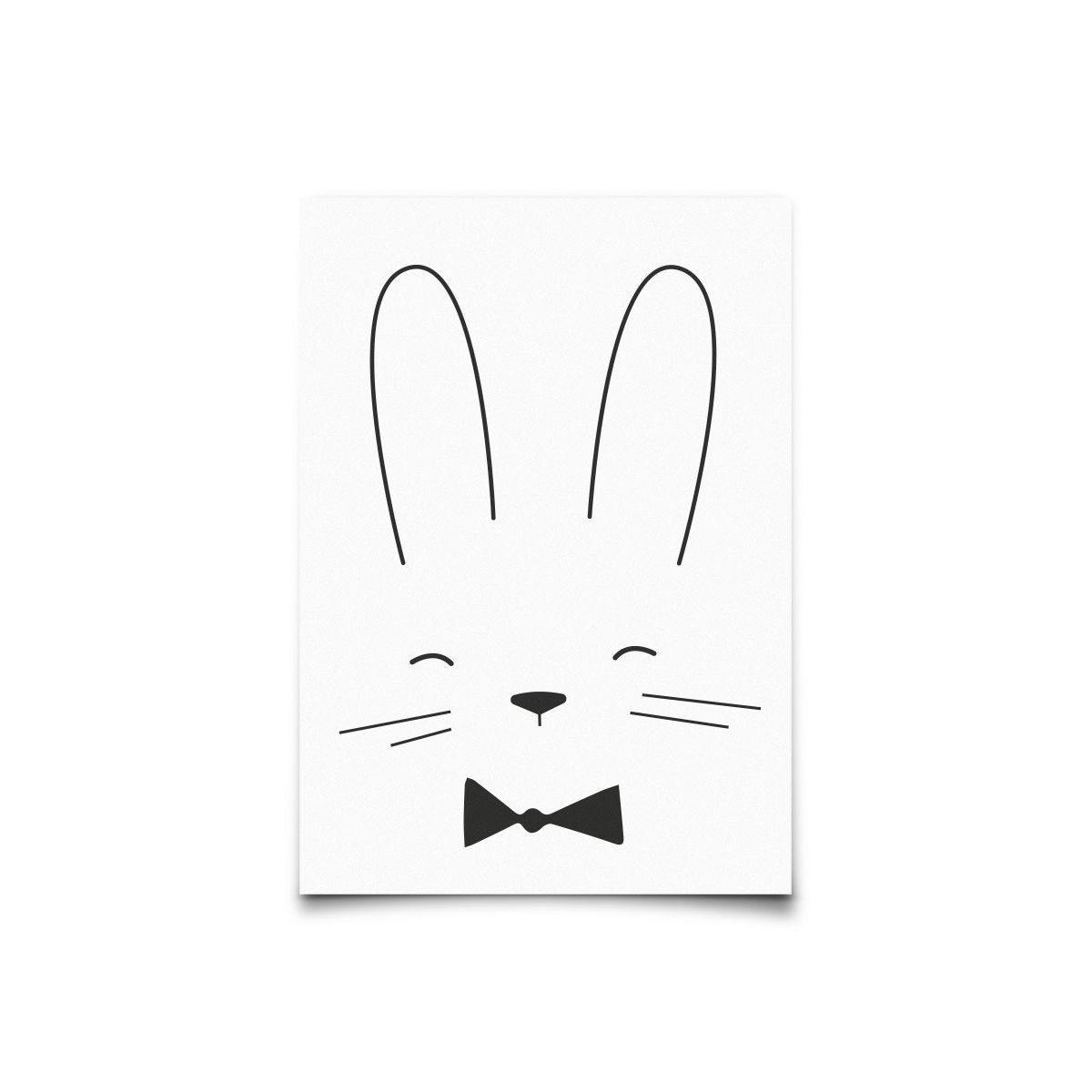 Eef Lillemor - Postcard Monochrome Animals Rabbit - Tarjetas -