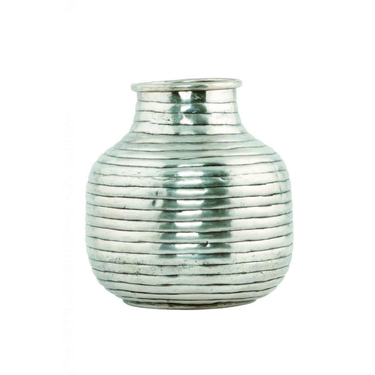 House Doctor Vase Vertical silver small Ne0302 