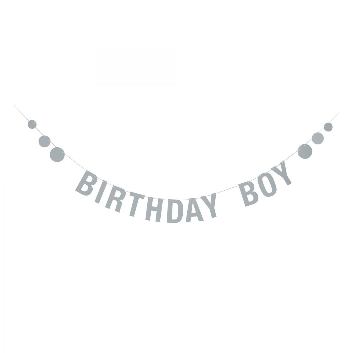 Bloomingville Girlanda Birthday Boy niebieska papierowa 95146307 