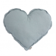 Numero 74 Coussin coeur bleu doux N74heart