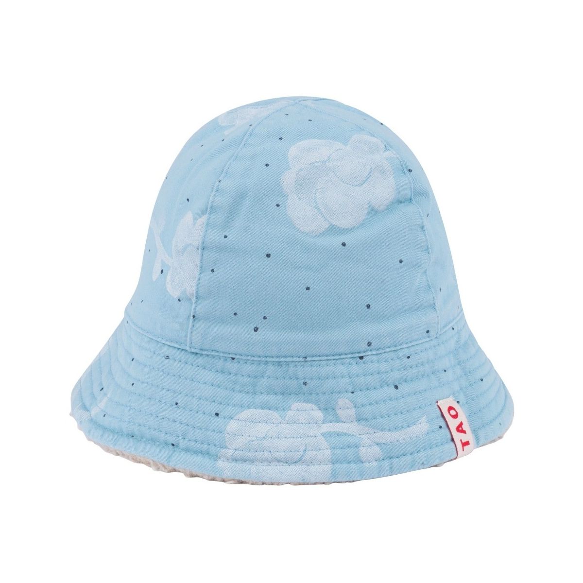 The Animals Observatory - Sombrero de bebé estrella de mar con flores azules - Gorras y gorros - 000823_143_IS 