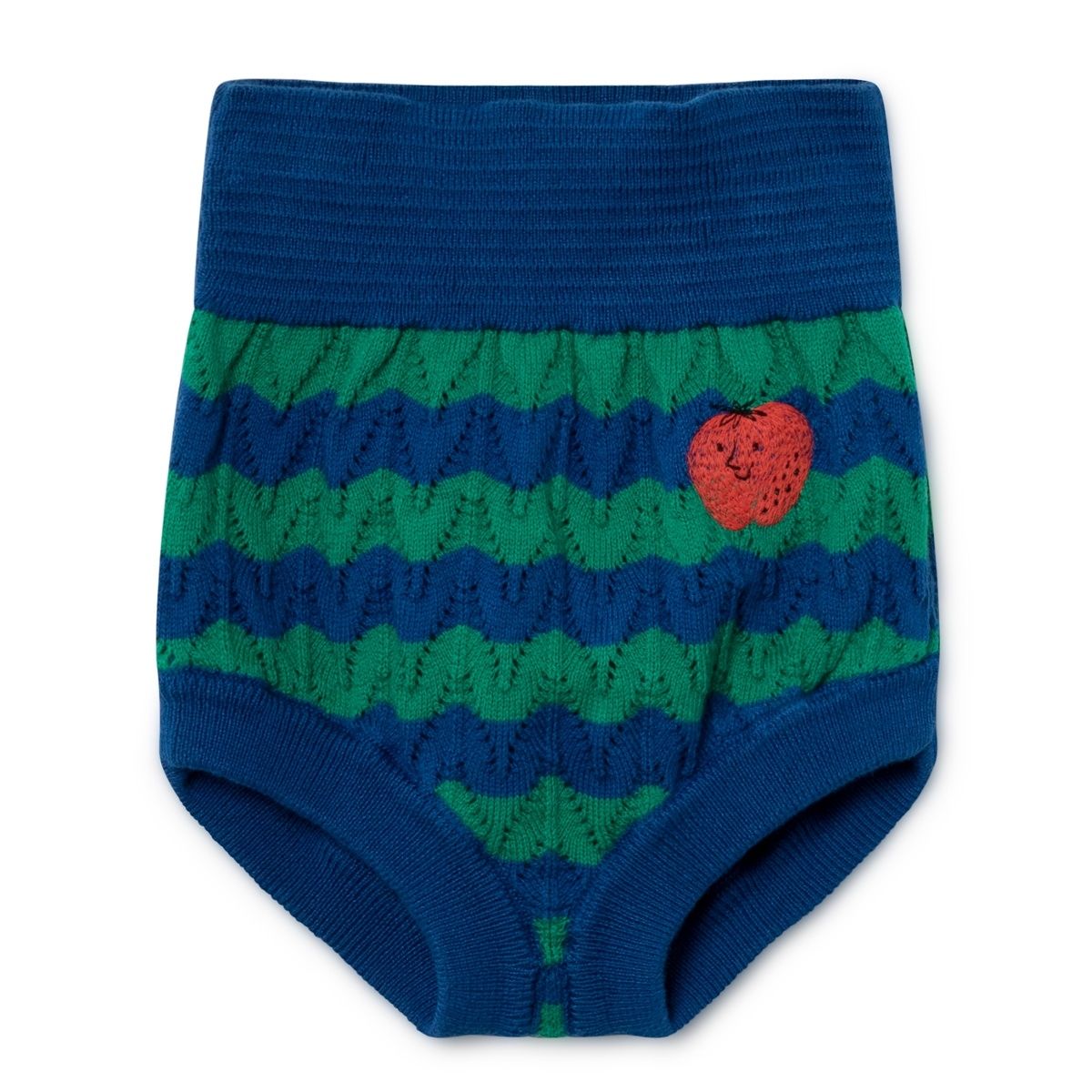 Bobo Choses Bloomer Strawberry Knitted niebieski 119124 