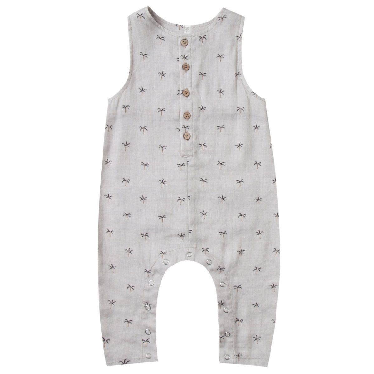Rylee and Cru Palms Button Jumpsuit white RC029A 