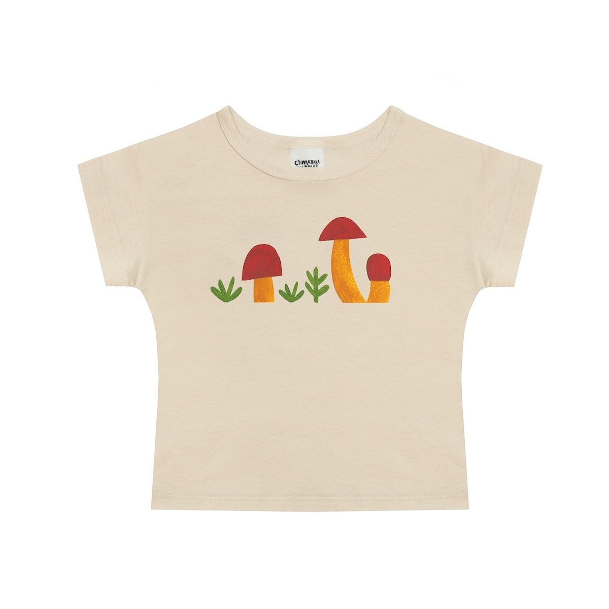 Chmurrra Burrra T-shirt Mushrooms beżowy CB-10843 