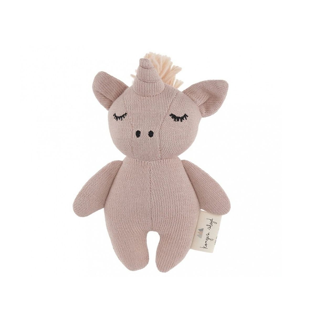 Konges Slojd Rattle Toy Mini Unicorn pink 17610-JEDNOROZEC 