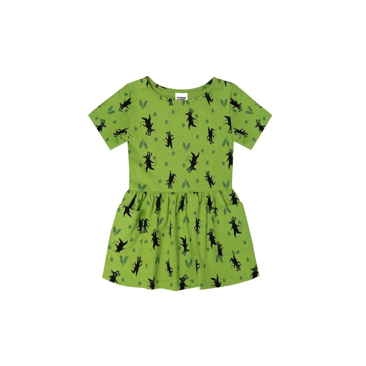 Chmurrra Burrra Little Mice Dress green CB-10848 