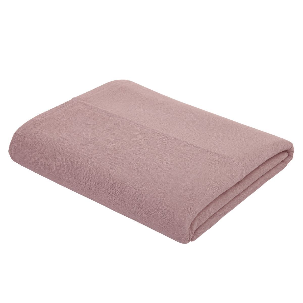 Numero 74 Top Flat Bed Sheet dusty pink 리넨 