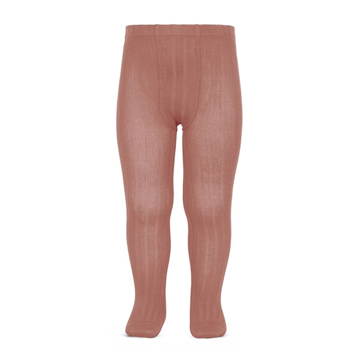 Condor - Wide Ribbed Cotton Tights terracota - タイツと靴下 - 2.016/1_126 