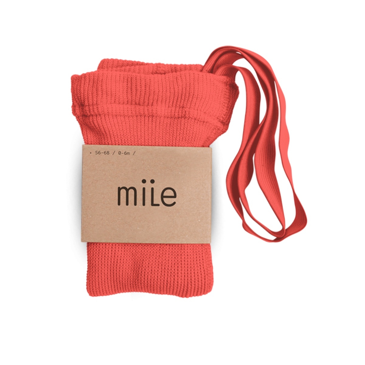 Mile - Cotton tights with braces strawberry - Tights and socks