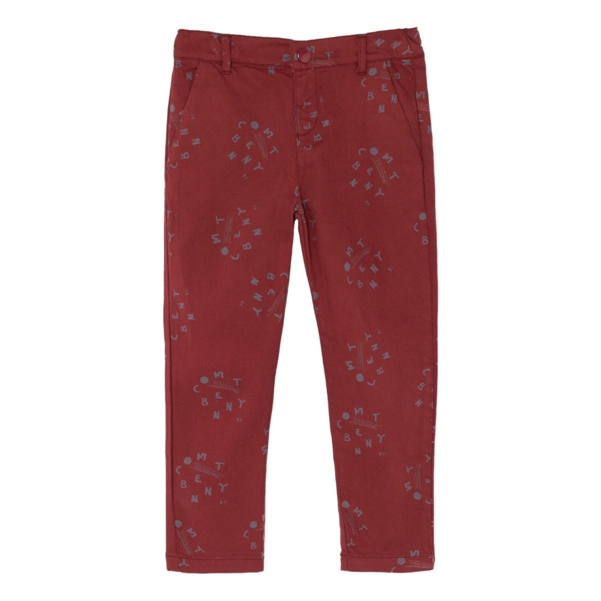 Bobo Choses - Spodnie Chino All Over Comet brązowe - Pantalons et leggings - 219064 