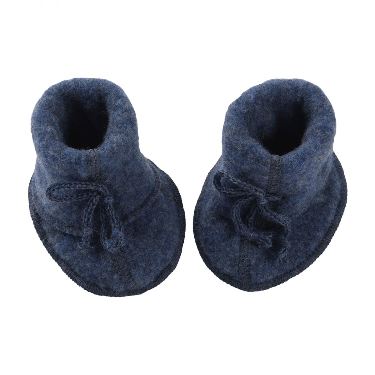 ENGEL - Baby-bootees with ribbon Blue melange - 아기 옷 -
