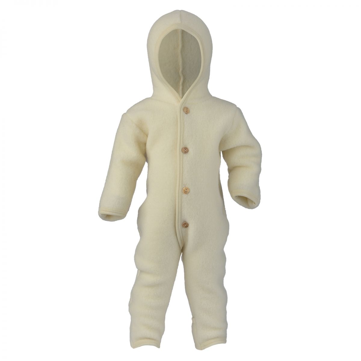ENGEL Natur Hooded overall with buttons Natural 575722-01 