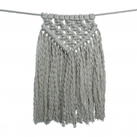 Numero 74 Bunting Garland Macramé silver grey 7400000131873