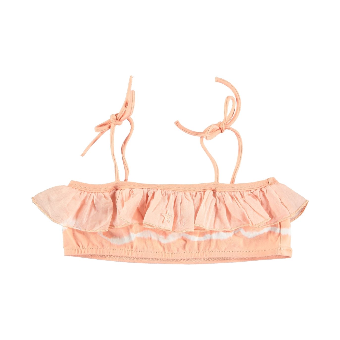 Tocoto Vintage Góra od bikini Tie Dye pomarańczowa S91420 