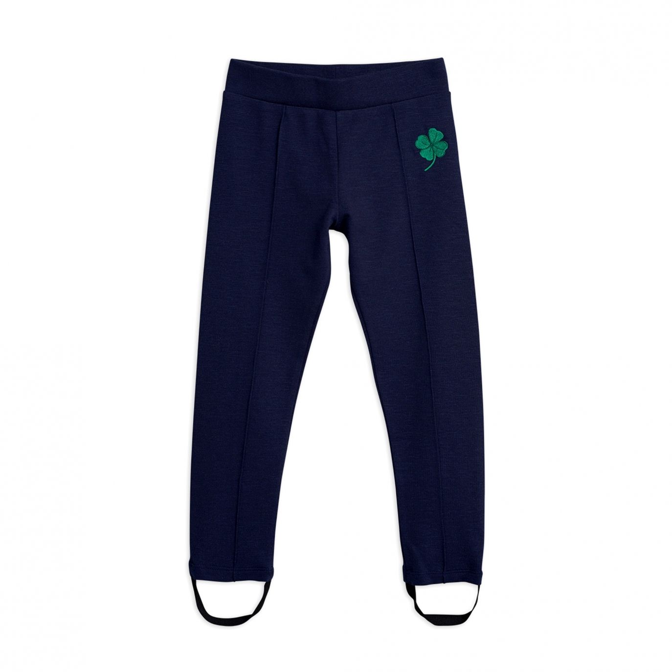 Mini Rodini - Clover emb skipants navy - Pants & leggings - 2023014467 