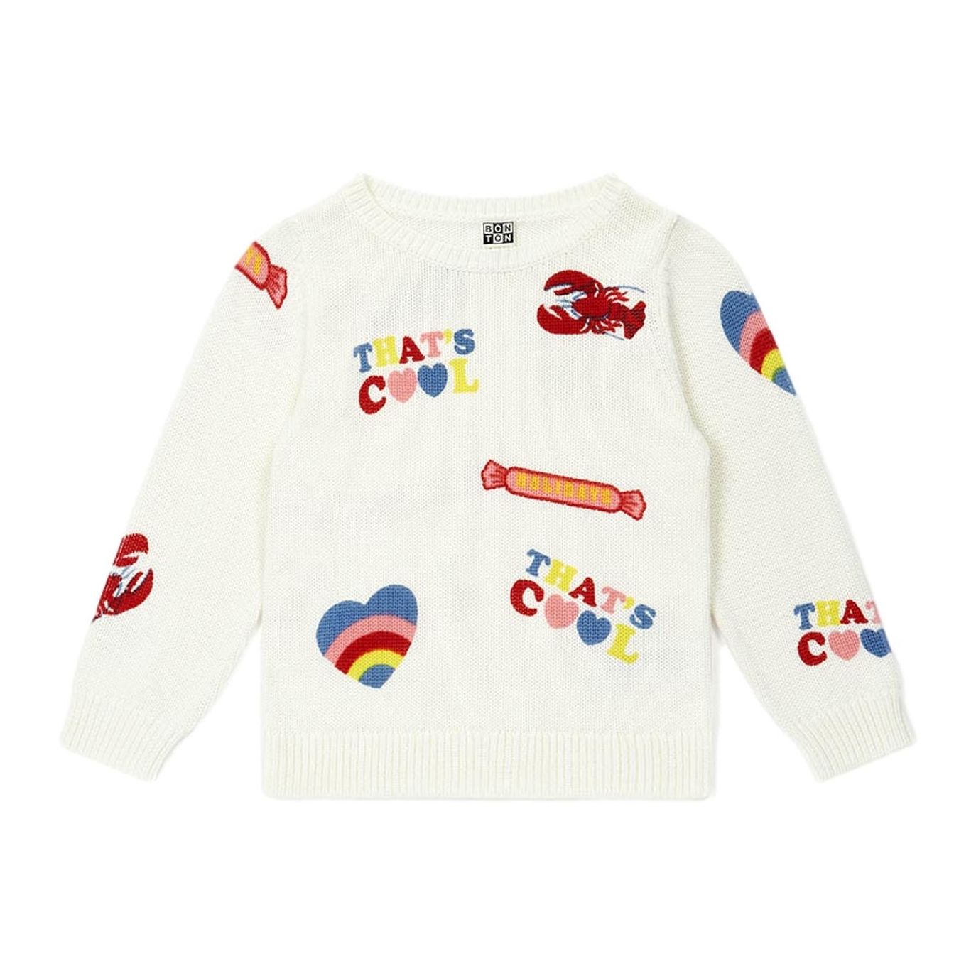Bonton - Pullover Multico White - Sweaters & cardigans - E20MULTICO 