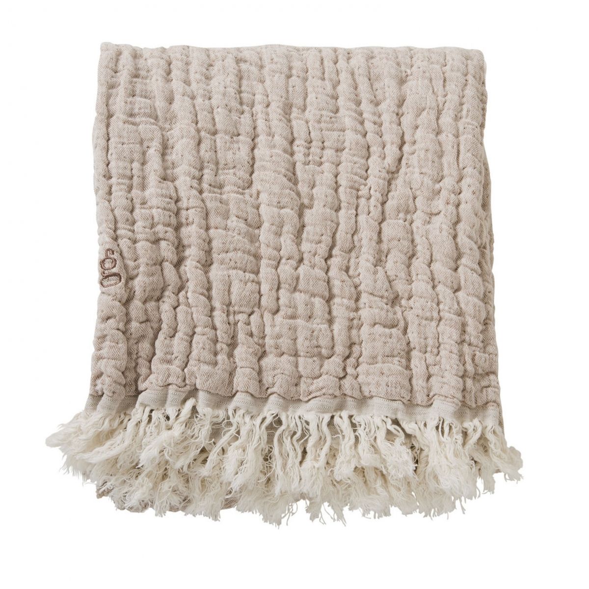 Garbo & Friends Kocyk lniany Mellow Tawny Blanket/ Throw L GF21624350130367GL 