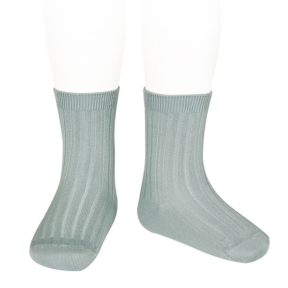Condor Basic Rib Short Socks dry green 2.