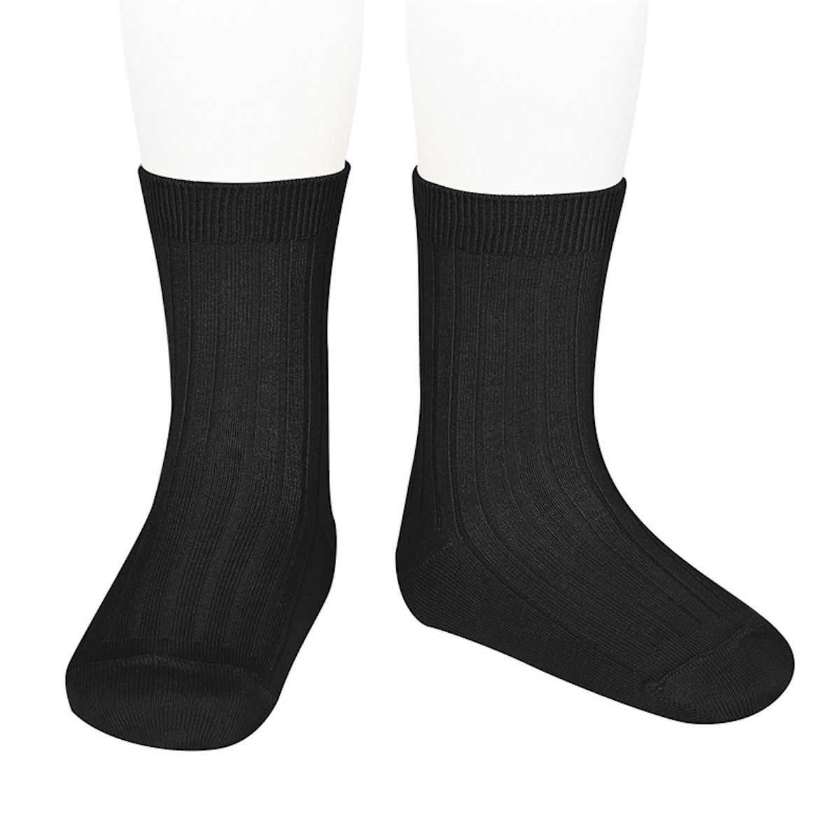 Condor Basic Rib Short Socks black 2.