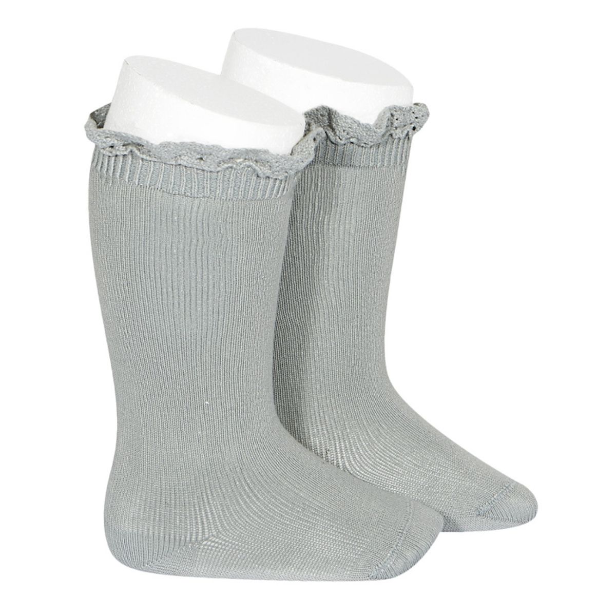 Condor Knee Socks With Lace dry green 2.