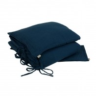 Numero 74 Ensemble de housses de couette bleu nuit N74Duvet