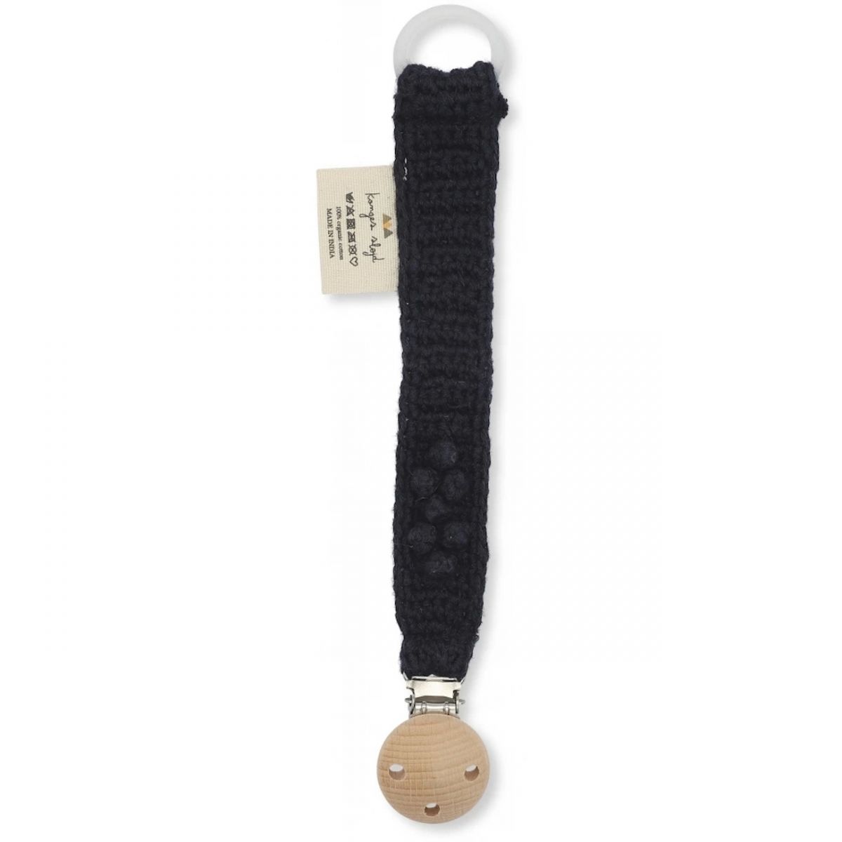 Konges Slojd Pacifier Strap Knit Cotton Navy KS1561N 
