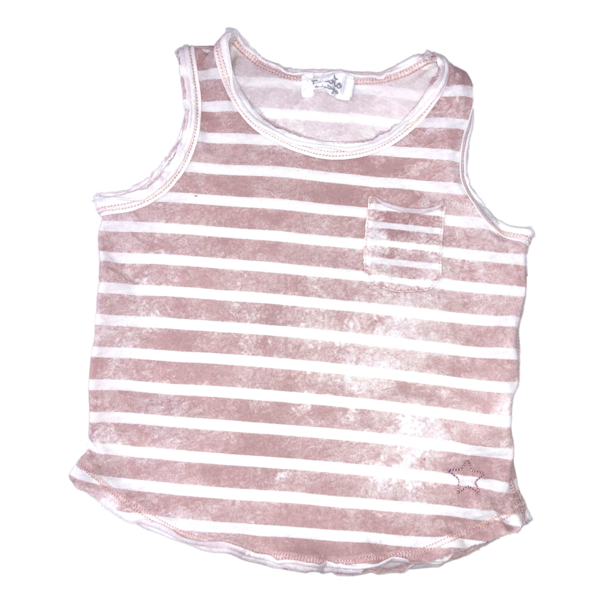Tocoto Vintage Striped tank top pink S05317 