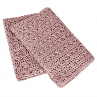 Numero 74 Tara Crochet Blanket dusty pink 