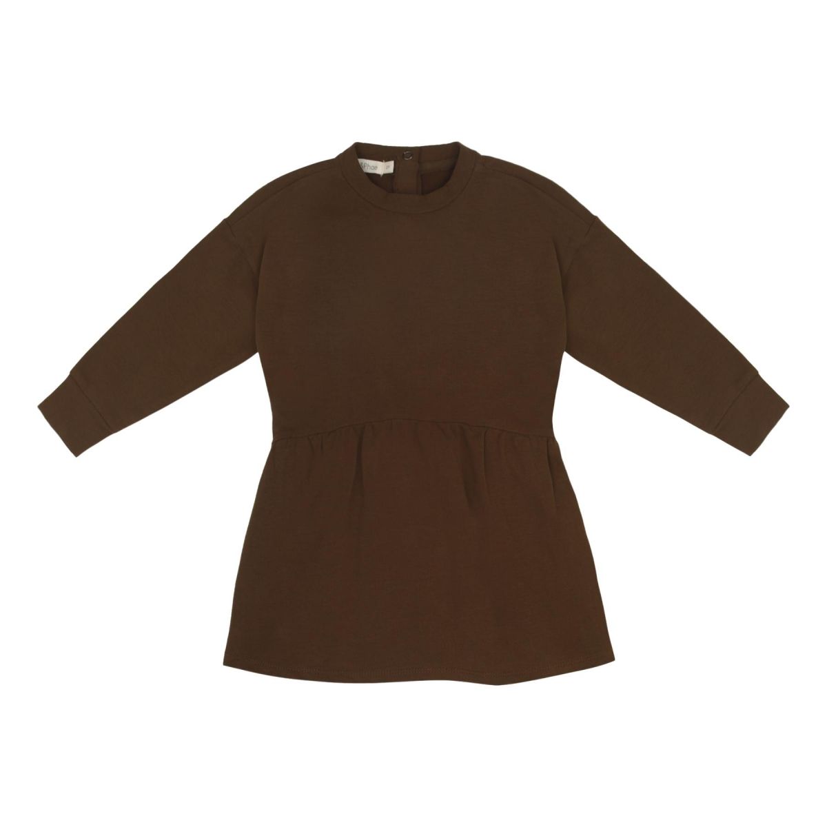 Phil & Phae Luźna sukienka ciemna brązowa 203513-brown 